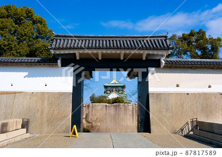大阪市 大阪城 桜門 87817589
