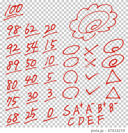 赤ペン採点セット_ver2 87818259