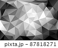 black and white low poly background, vector  87818271