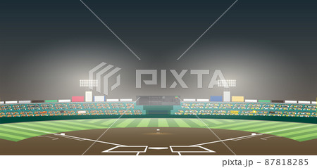 Baseball stadium [Night game] 87818285