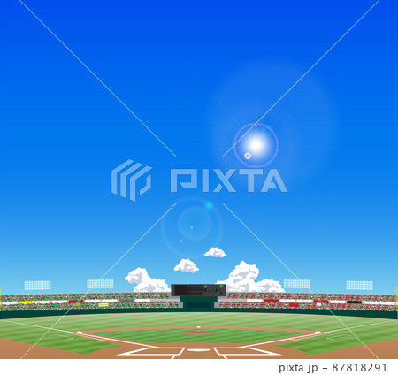 Baseball stadium [Blue sky] 87818291