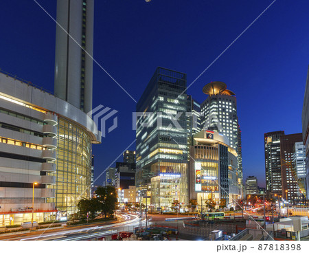 大阪・梅田の夜景　ハービスエント　ヒルトンプラザ大阪 87818398