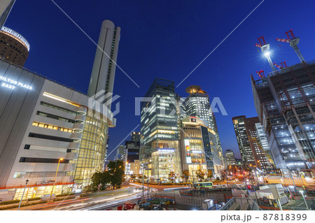 大阪・梅田の夜景 ハービスエント ヒルトンプラザ大阪 大阪・梅田の夜景 ハービスエント ヒルトンプラザ大阪 87818399