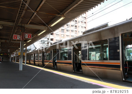 放出駅に停車中のJR西日本207系電車 87819255