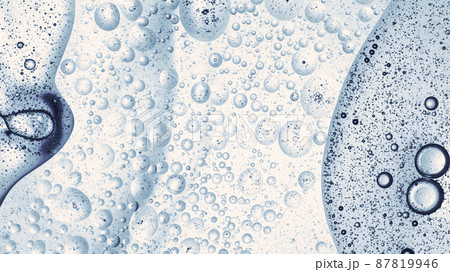 Moving Bubbles on Light Background 87819946
