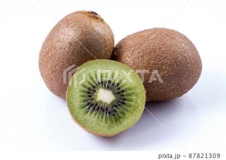 kiwi fruit isolated on white background kiwi fruit isolated on white background 87821309