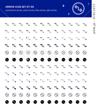矢印 アイコン 方向 87821655