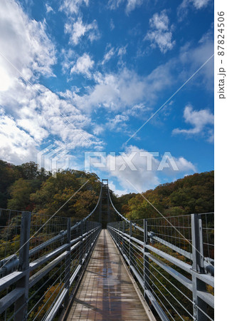 《島根県》県立自然公園 鬼の舌震の風景【11月】 《島根県》県立自然公園 鬼の舌震の風景【11月】 87824506