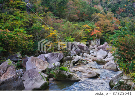 《島根県》県立自然公園 鬼の舌震の風景【11月】 87825041