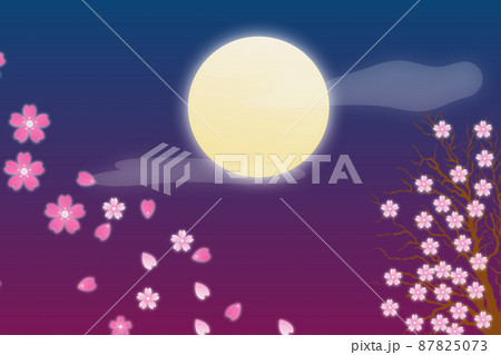 朧月のイラスト素材 [87825073] - PIXTA