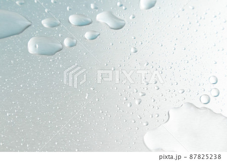 雫とアクアブルーの背景 雫とアクアブルーの背景 87825238