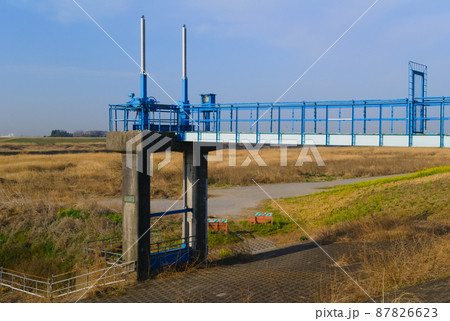 茨城県古河市大山沼排水樋管 87826623