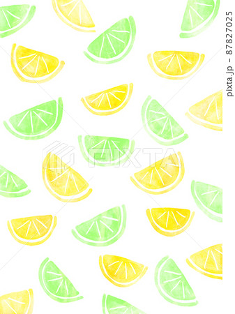 水彩のレモン爽やか背景素材のイラスト素材 水彩のレモン爽やか背景素材のイラスト素材
