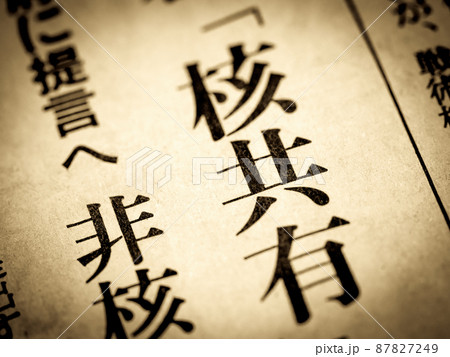 「核共有」の見出し 「核共有」の見出し 87827249