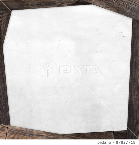 木目とコンクリートの背景素材 木目とコンクリートの背景素材 87827719