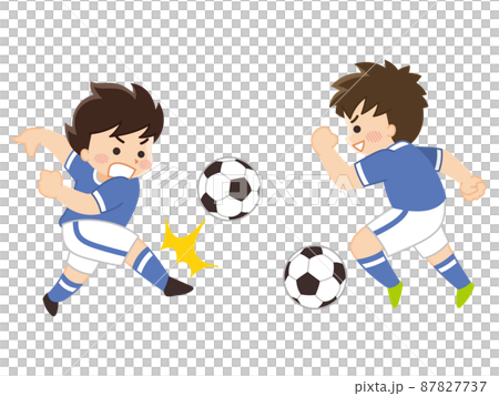 サッカー選手の男性　サッカー部 87827737