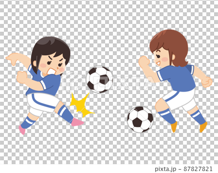 サッカー選手の女性　サッカー部 87827821