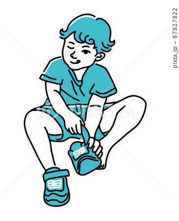 靴を反対にはいてしまうこども 87827822