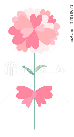 ピンクのハートの花の贈り物 ピンクのハートの花の贈り物 87828671