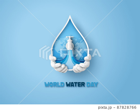 concept of ecology and wolrd water day . 87828766