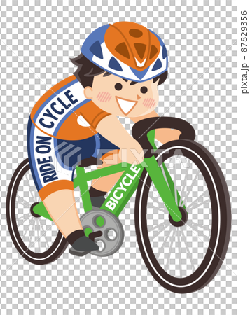騎自行車的運動員男性騎自行車 87829356