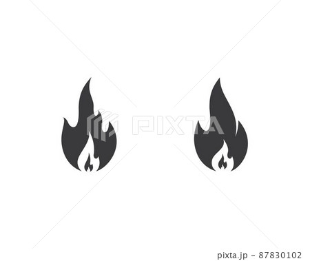 Fire symbol vector icon Fire symbol vector icon 87830102