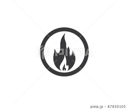 Fire symbol vector icon Fire symbol vector icon 87830105