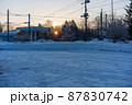 弟子屈町　冬の日の出 87830742
