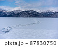 屈斜路湖の御神渡り現象 87830750