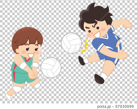 バレーボール選手　スポーツ　部活動 87830899