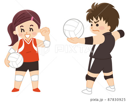 バレーボール選手　スポーツ　部活動 87830925