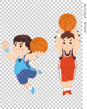 バスケットボール選手　スポーツ　部活動 87831298