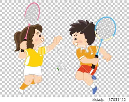 バドミントン選手　スポーツ　部活動 87831412