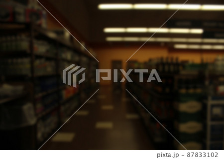 Blur Background Inside Beer, Liquor and Wine Store Blur Background Inside Beer, Liquor and Wine Store 87833102