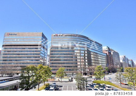 JR博多駅前 博多口 在来線側 大博通り 福岡市の玄関口 JR博多駅前 博多口 在来線側 大博通り 福岡市の玄関口 87833458