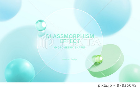 Geometric glassmorphism template 87835045
