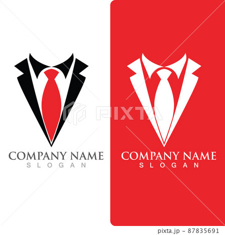 work suit logo tuxedo logo and symbol 87835691