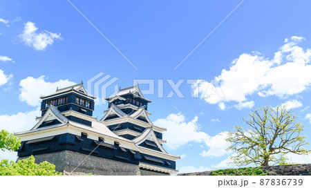 熊本城「復興再建完了後」2021年(春)新緑風景Kumamoto Castle 87836739