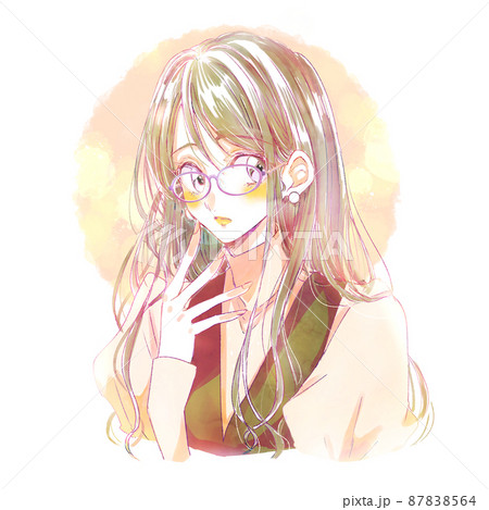 眼鏡をかけた小動物系女子　春 87838564