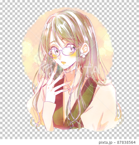 眼鏡をかけた小動物系女子　春 87838564