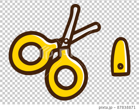赤ちゃん用爪切りのかわいい手書き風イラスト 赤ちゃん用爪切りのかわいい手書き風イラスト 87838871