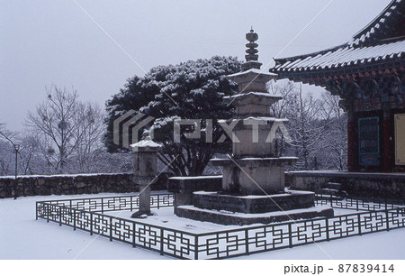 韓国 積雪 観光地 87839414