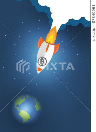 digital bitcoin crypto currency background. 87840961