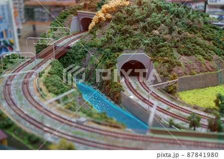 鉄道ジオラマのぼかしイメージ 87841980