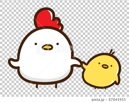 cute chicken illustration