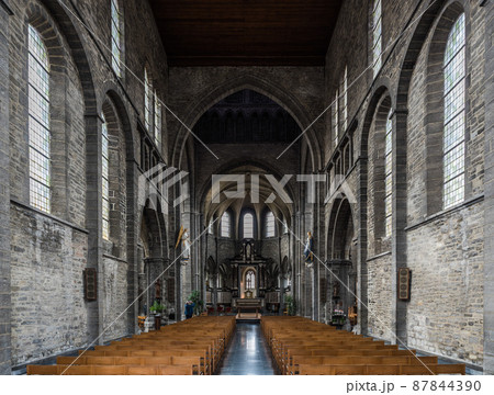 Tournai Doornik, Walloon Region - Belgium - Interior design of the Saint Quentin catholic Roman church 87844390