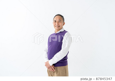 シニア 男性 ポートレート シニア 男性 ポートレート 87845347