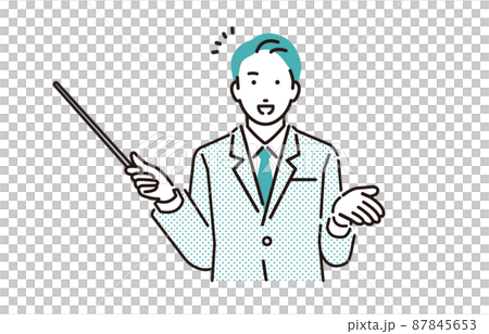 商務人士男性與人指針 87845653