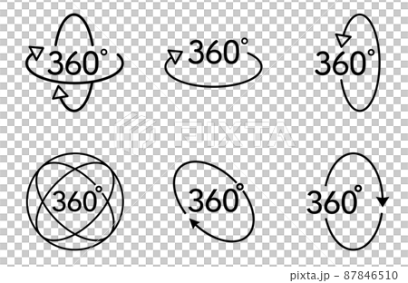 360 degree virtual reality icon set 360 degree virtual reality icon set 87846510