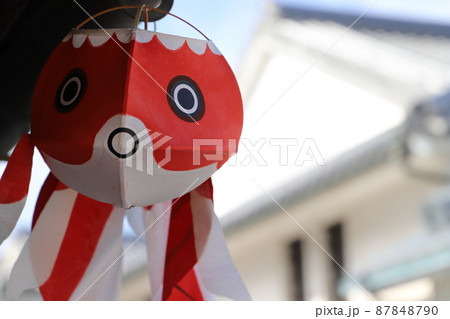 金魚ちょうちんと白壁の町並み！柳井市 山口県観光　 87848790